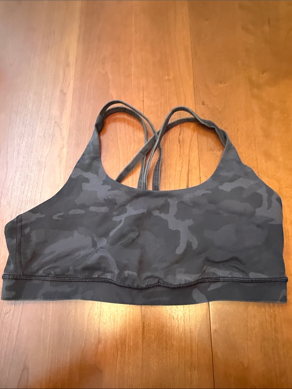 Lululemon Gray Camo Energy Sports Bra- Size 12